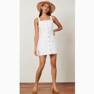 Boyish The Kennedy Denim White Dress